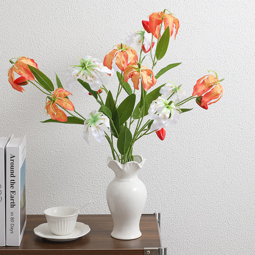 Künstlicher Orchideenstrauß mit lebendigen Blüten und feinen Details Karnz