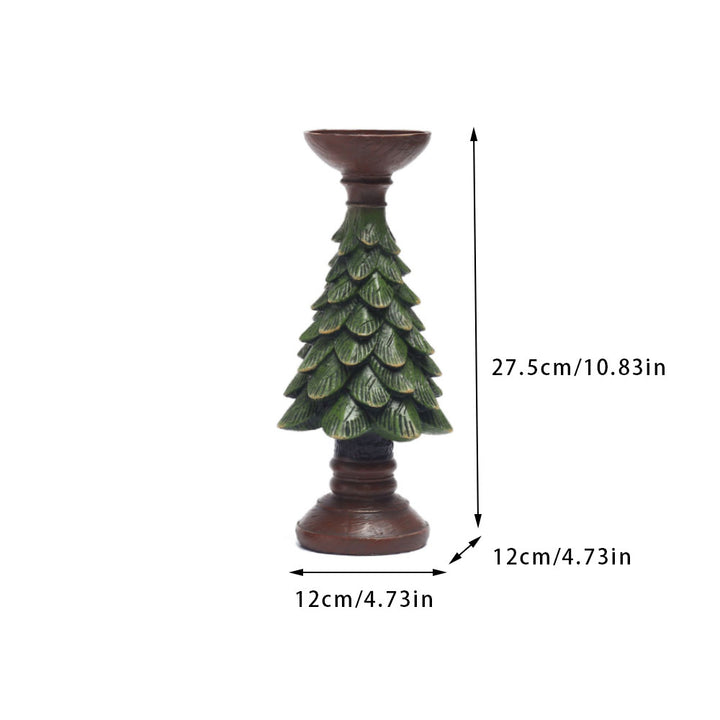 Dekorative Kerzenhalter mit Tannenbaum-Design Karnz