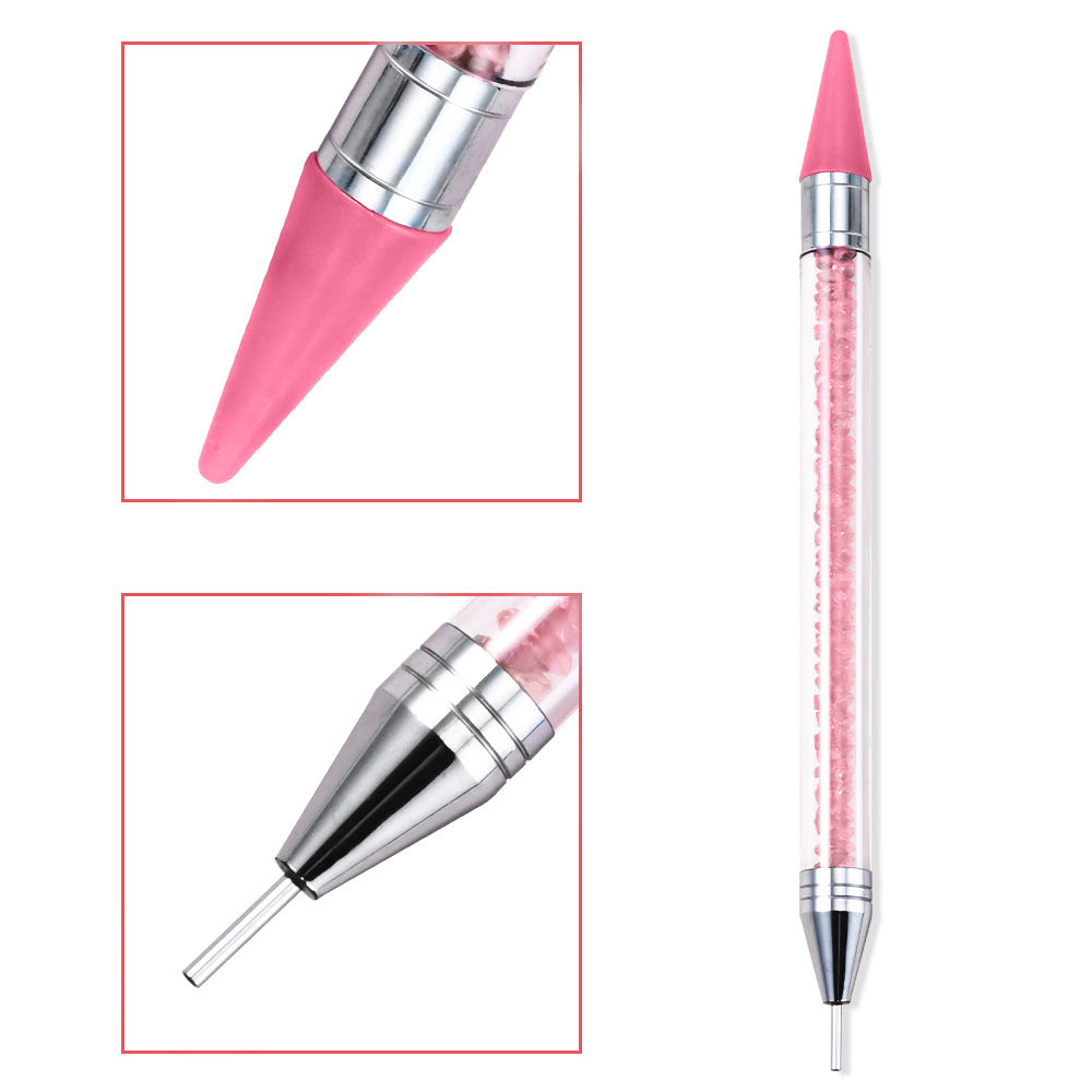 Professioneller Nail Art Detailpinsel mit Kristallgriff Karnz