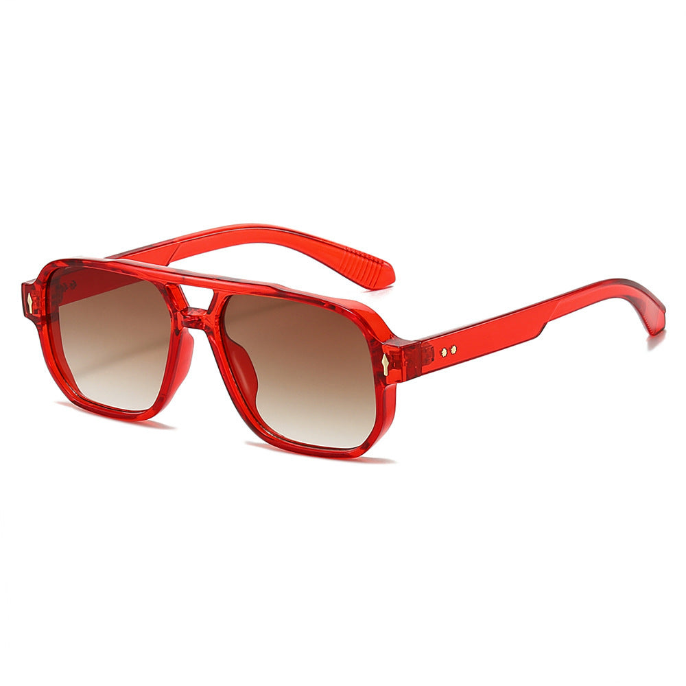 Oversized geometrische Sonnenbrille mit verbesserter UV-Schutz Karnz