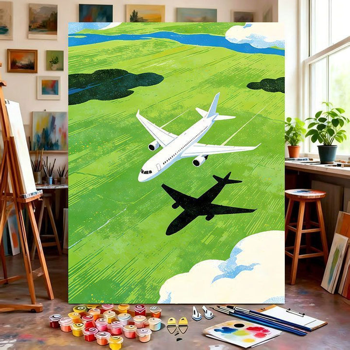 Flugzeug-Themen Leinwanddruck Karnz