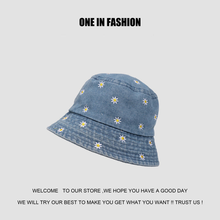 Stylischer floral bestickter Bucket Hat