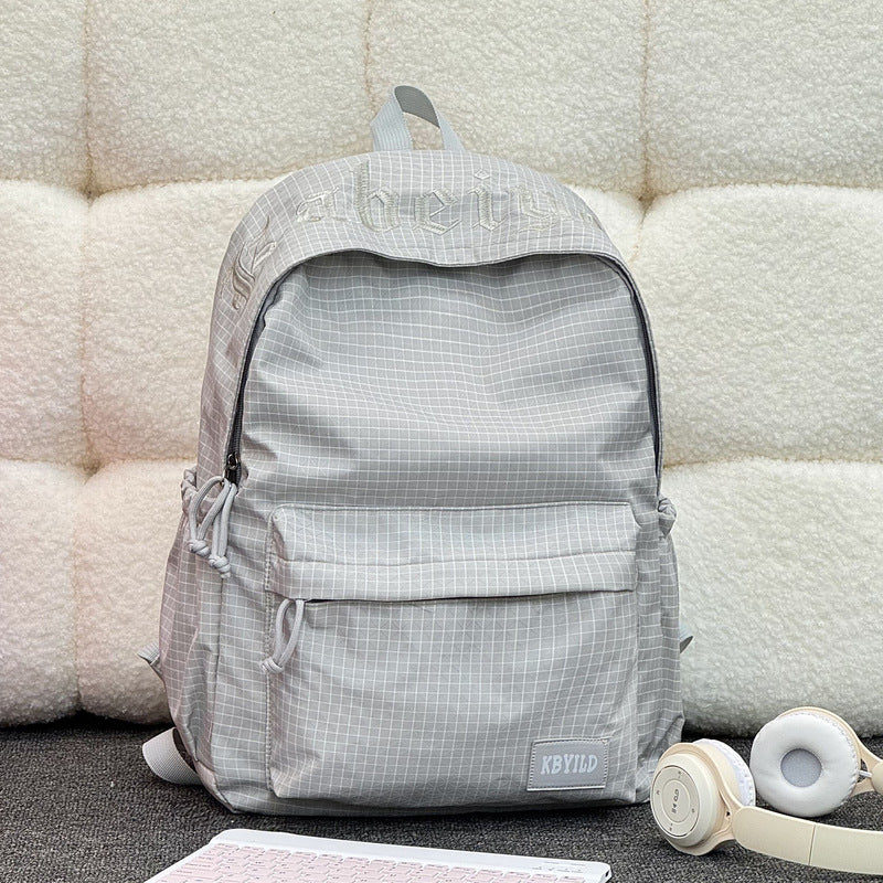 Stylischer kariertes Muster Rucksack Karnz