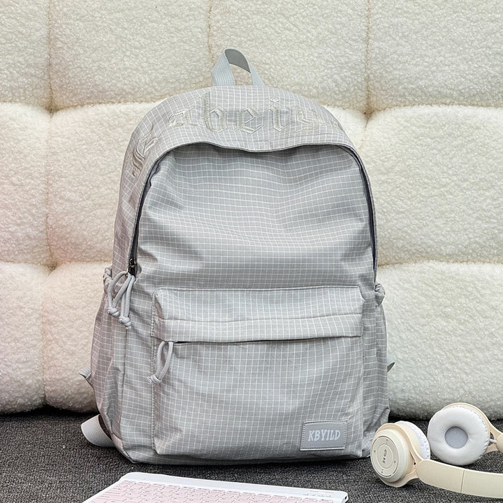 Stylischer kariertes Muster Rucksack Karnz