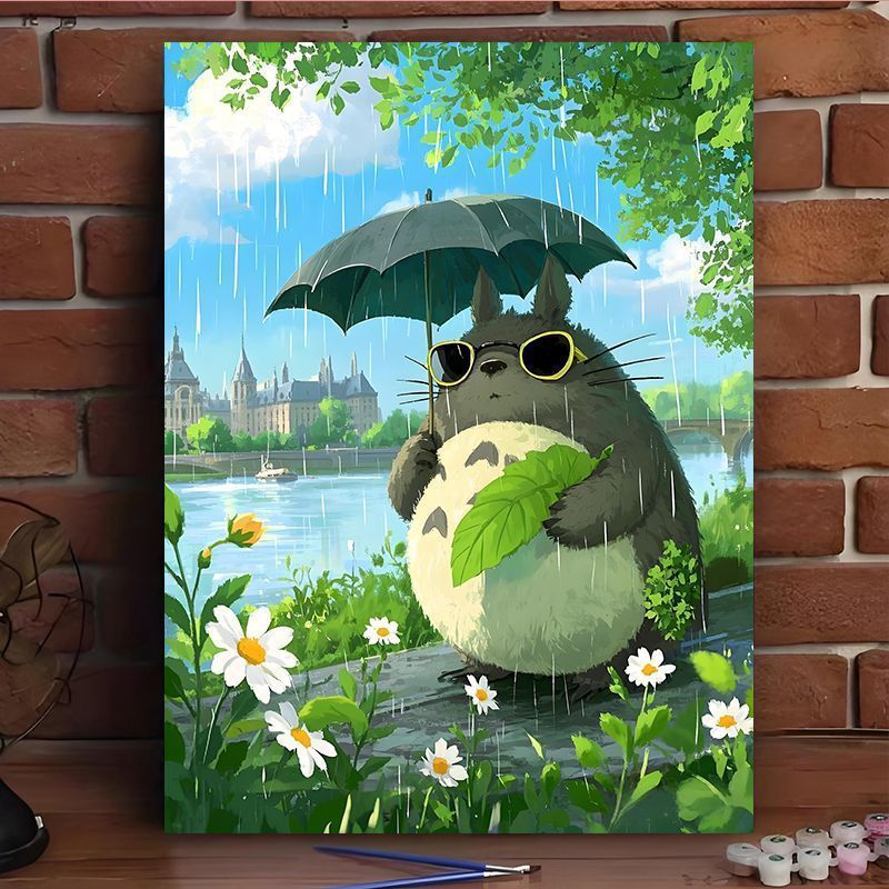 Verzauberte Waldszene Leinwand Kunstdruck Karnz