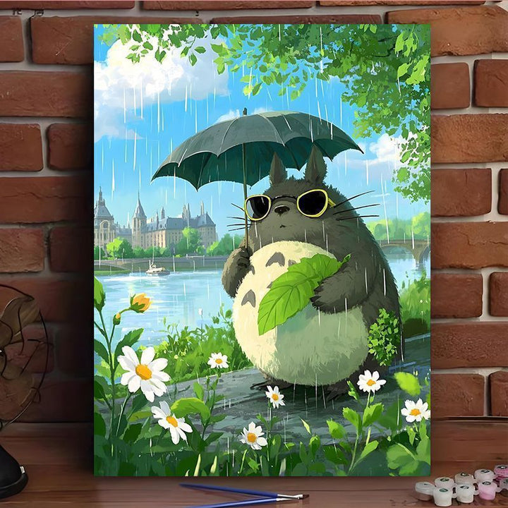 Verzauberte Waldszene Leinwand Kunstdruck Karnz