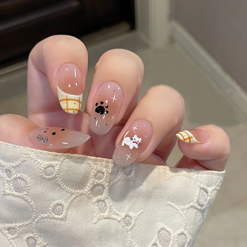 Dekoratives tierisches Druck-Nagelkunst Karnz
