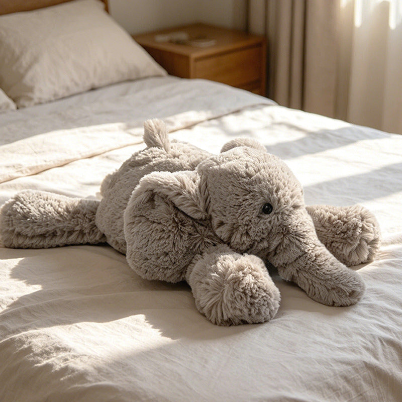 Liegender Plüsch-Elefant Körperkissen Kuscheltier Karnz