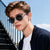 Damen modische Sonnenbrille mit trendigem Farbverlauf Karnz