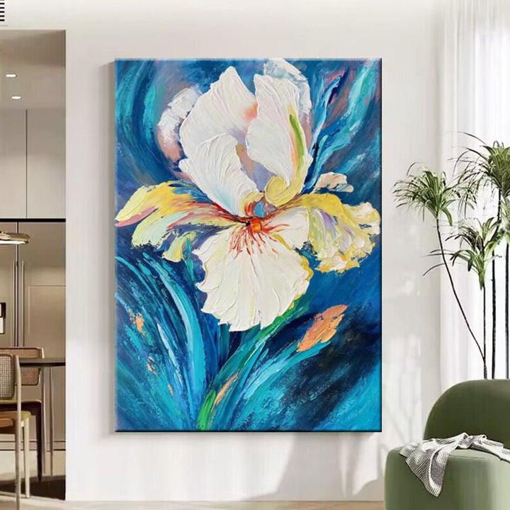 Florale impressionistische Leinwandkunst