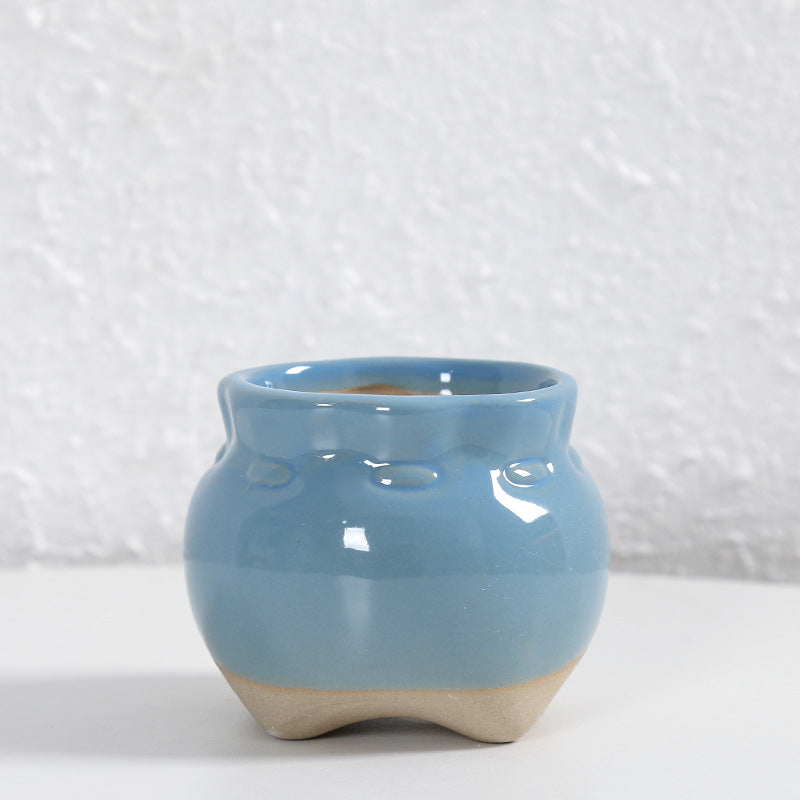 Zeitgenössische Kurvenkeramische Vase Karnz