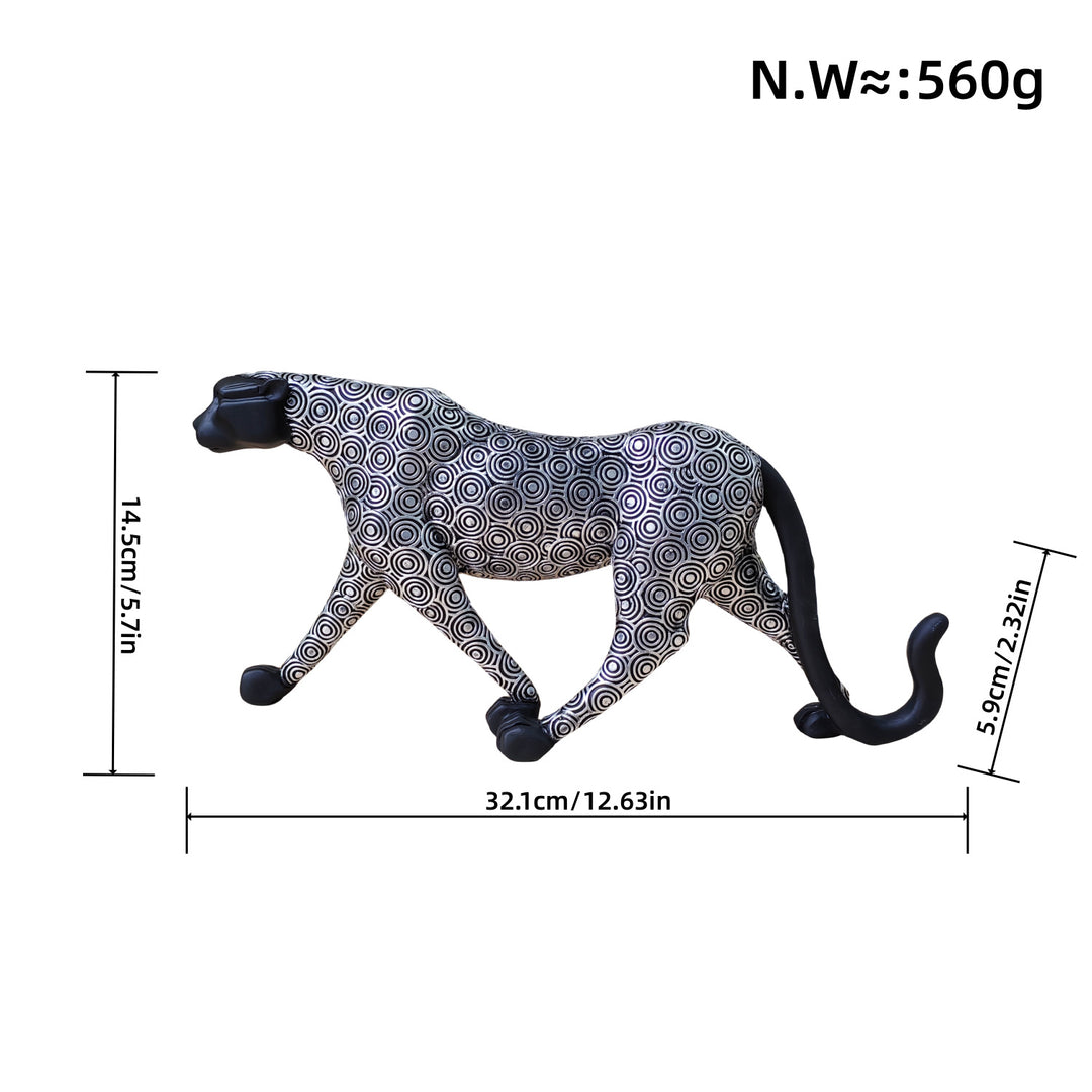 Künstlerische Dekorative Wildkatze Skulptur Karnz