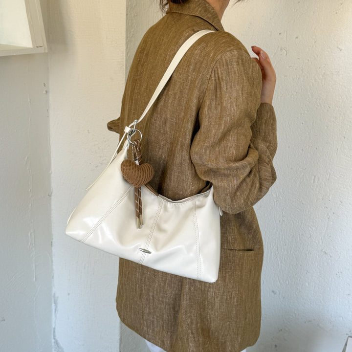 Luxuriöse weiche Leder Schultertasche Karnz