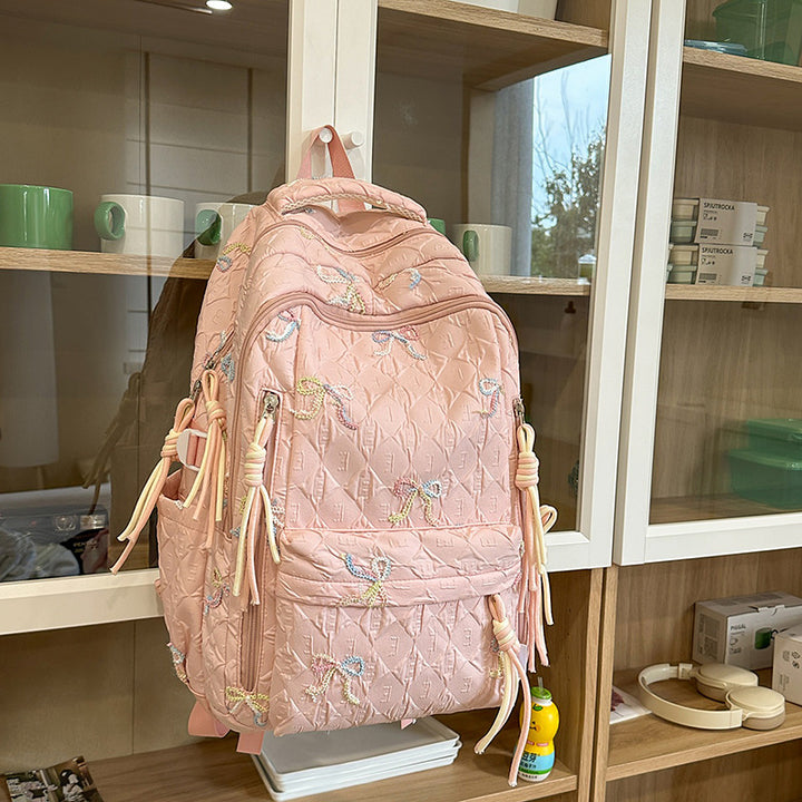 Gepolsterter Rucksack mit Schleifen-Detail Karnz
