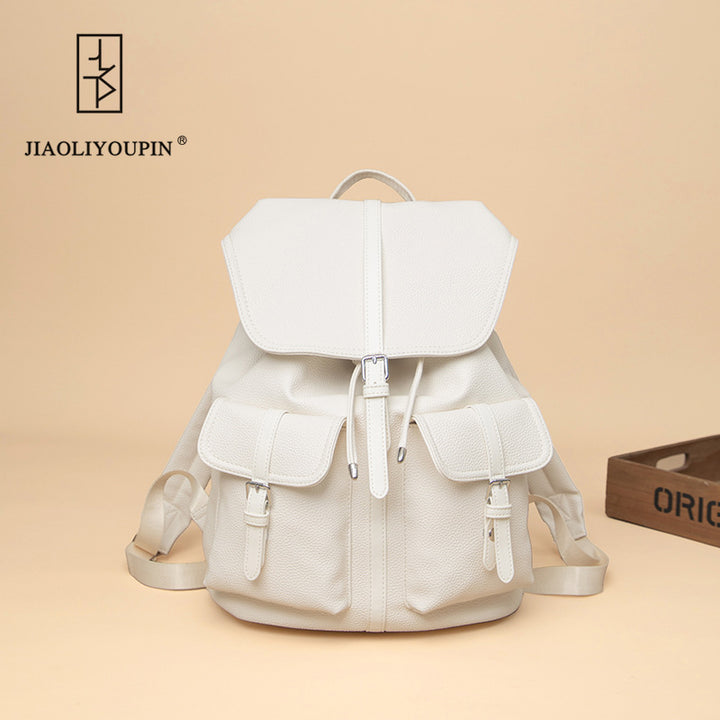 Premium Leder Laptop Rucksack