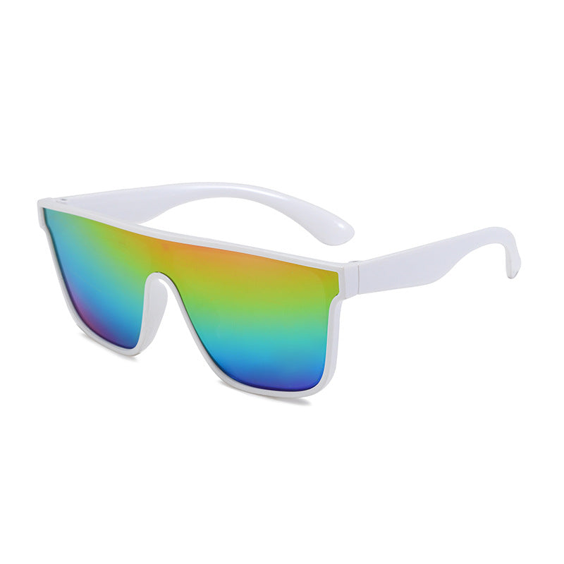 Damen Sportliche Sonnenbrille mit breitem Rahmen und polarisierenden Gläsern Karnz