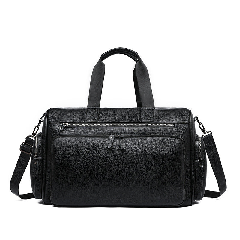 Premium Leder Wochenende Duffle Tasche Karnz