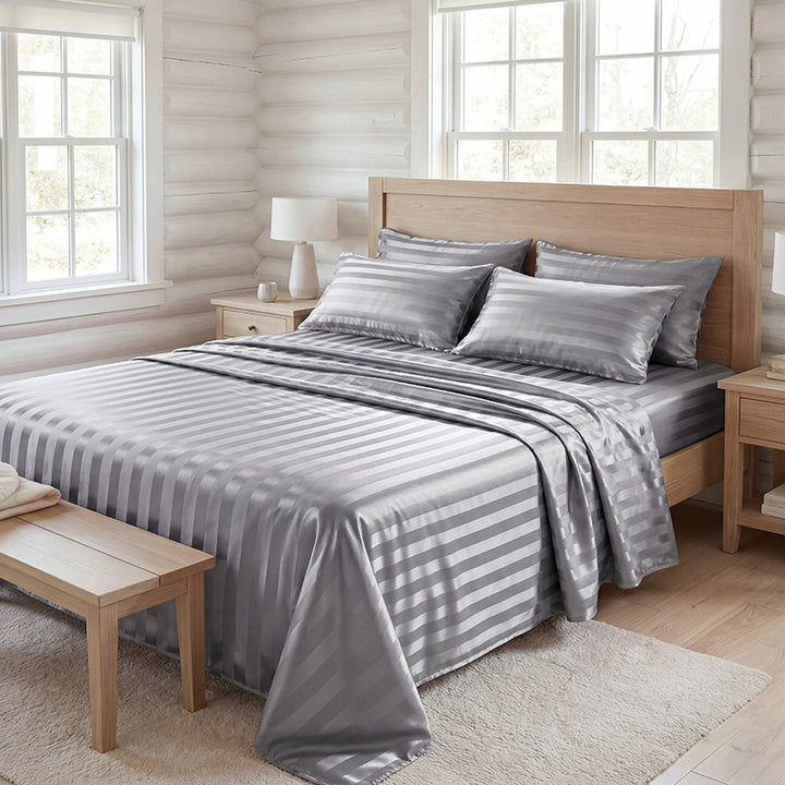 Luxus Satin Bettlaken Set