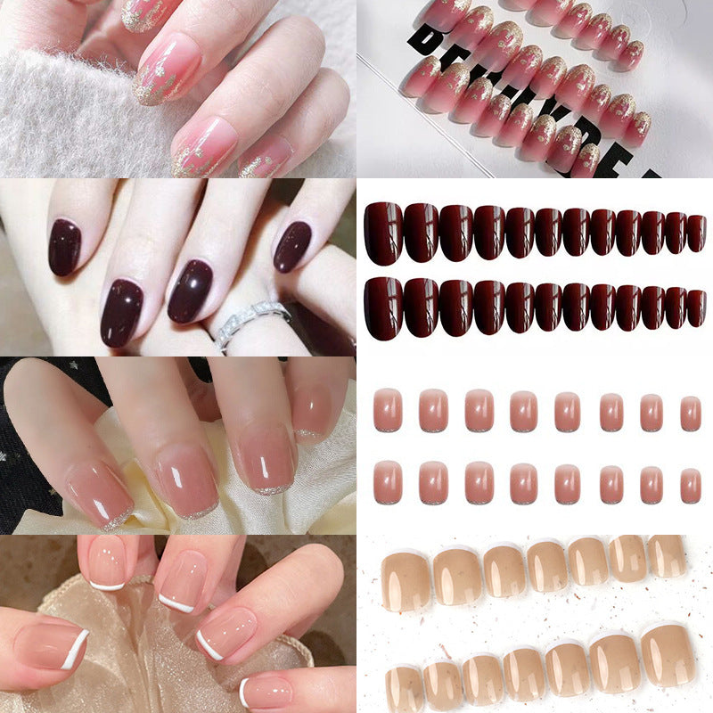 Elegante glänzende Press-On-Nagelspitzen Karnz