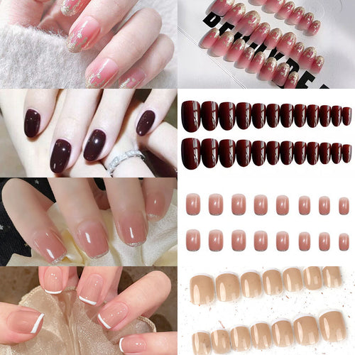 Elegante glänzende Press-On-Nagelspitzen Karnz