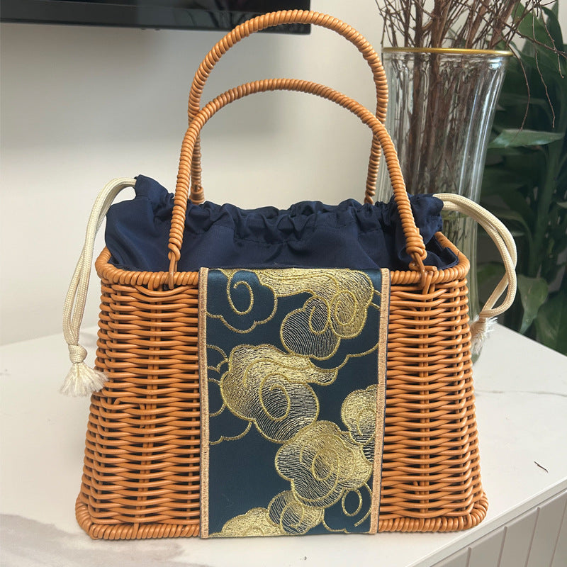 Dekorative Geflochtene Handgefertigte Tasche Karnz