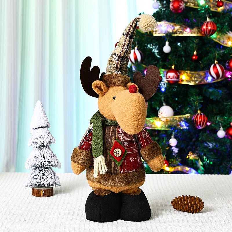 Niedliche Weihnachtsdekorationsfigur im Rentier-Look Karnz