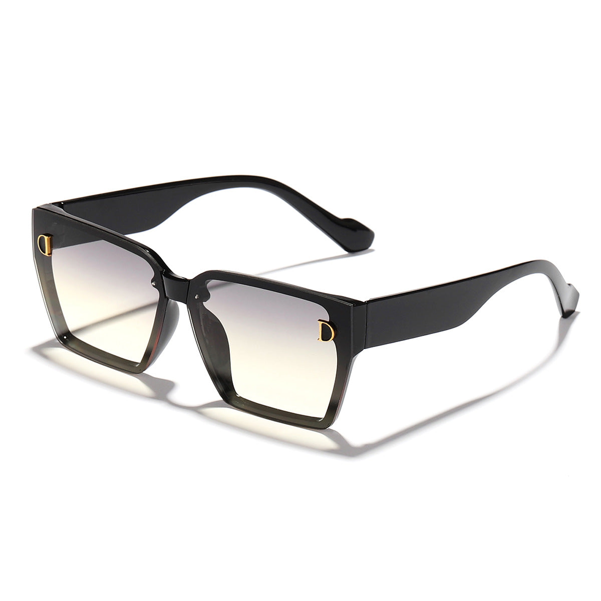 Damen modische Sonnenbrille im einzigartigen Design mit übergroßen Gläsern Karnz