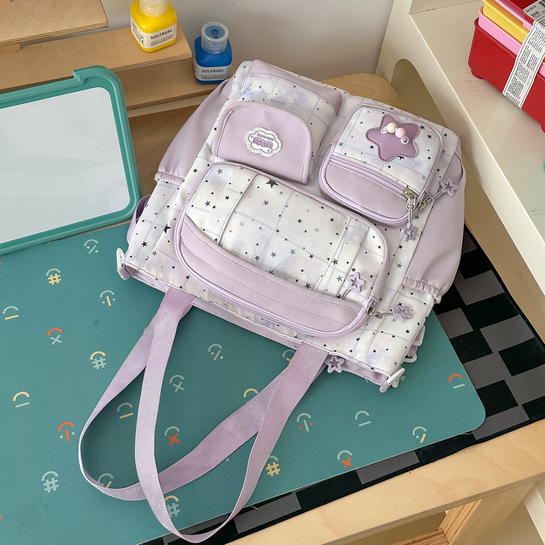 Süßer illustrierter Charakter-Rucksack Karnz