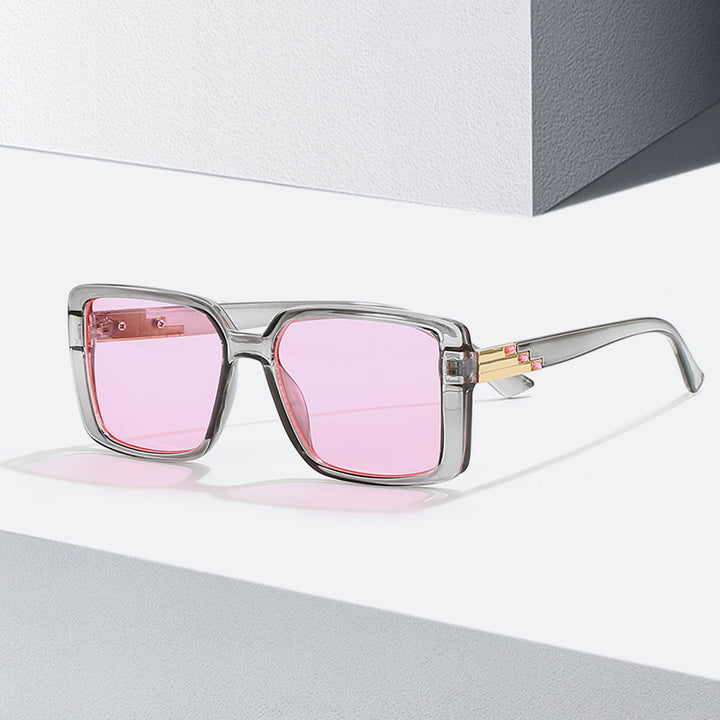 Damen modische quadratische Sonnenbrille mit trendigen Details Karnz