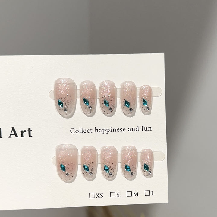 Glamouröses Press-On Nagelkunst Set