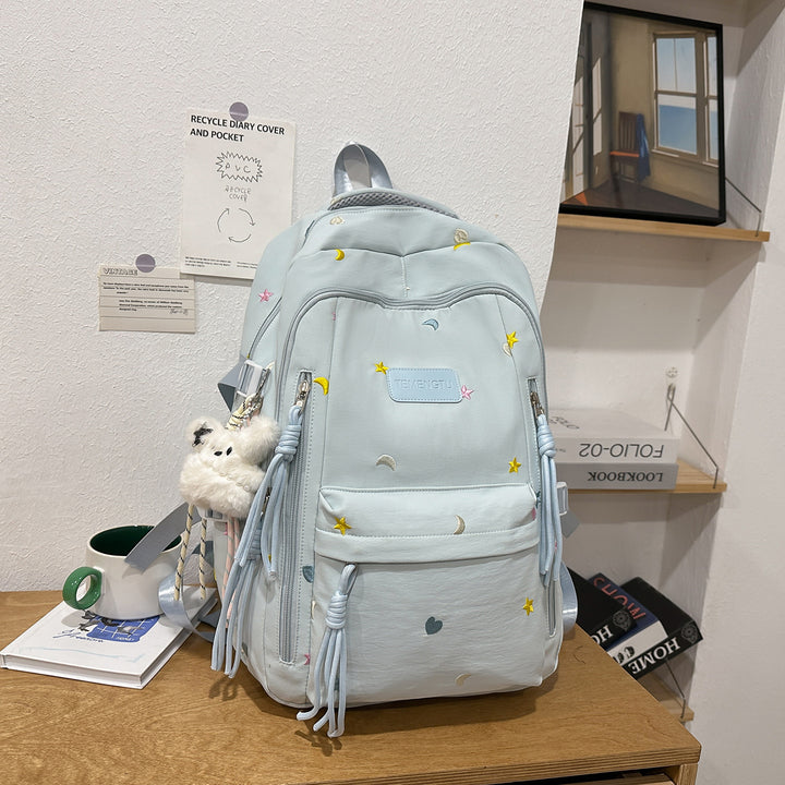 Stylischer Bestickter täglicher Rucksack Karnz