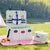 Damen Picknickkorb mit integriertem Geschirrset Karnz