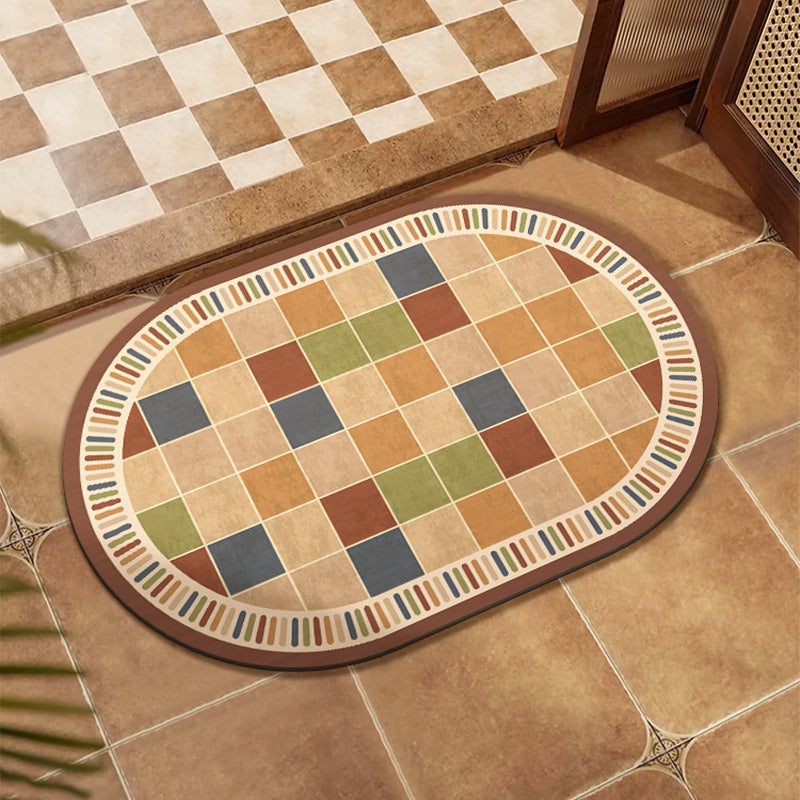 Buntes Patchwork-Design Bodenmatte Karnz