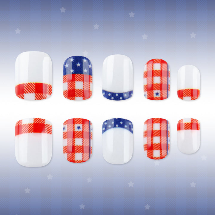 Patriotisches Nagelkunst-Set Karnz