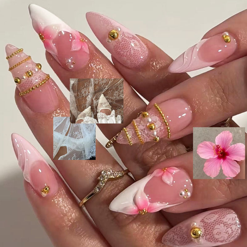 Dekoratives Press-On Nagelset Karnz