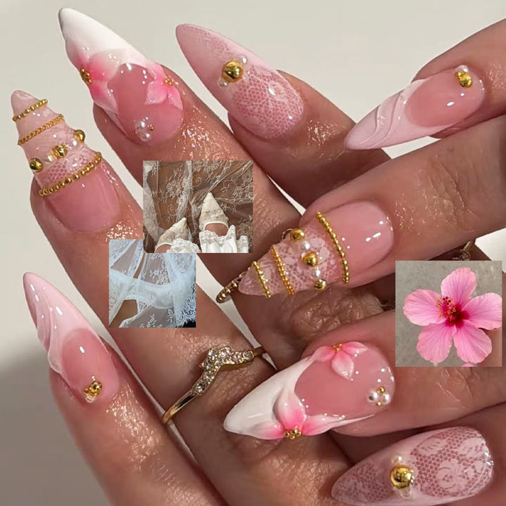 Dekoratives Press-On Nagelset Karnz