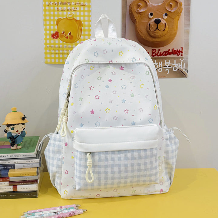 Niedlicher Sternenmuster-Casual-Tag-Rucksack Karnz