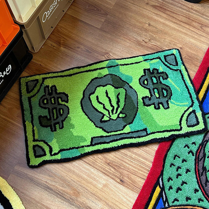 Geld-Themen-Plüsch-Fußmatte