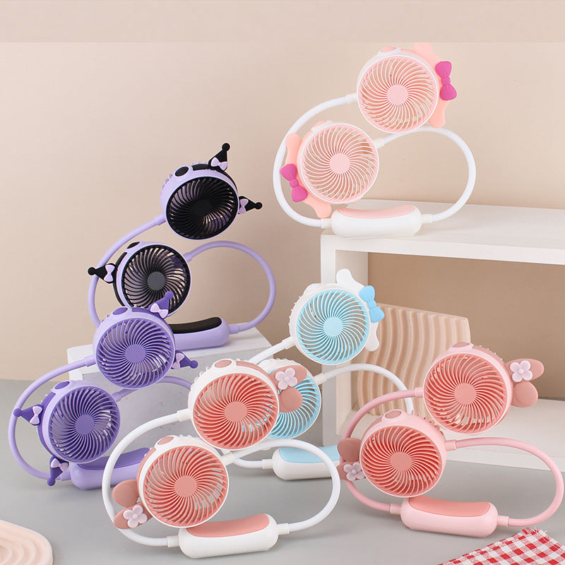 Unisex Tragbarer Doppelventilator Karnz