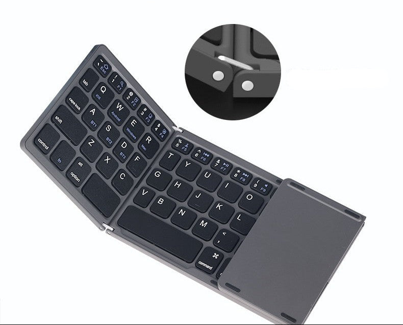 Ultra-slim faltbare Bluetooth-Tastatur mit Touchpad Karnz
