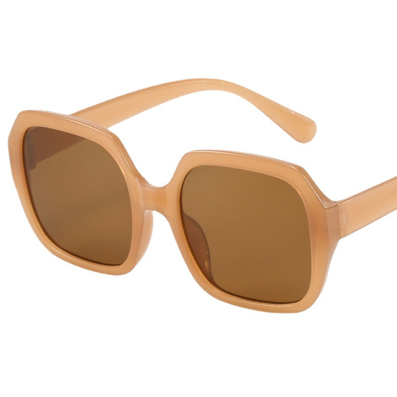 Damen Modische Oversized-Sonnenbrille mit extravaganten Leopardendetails Karnz