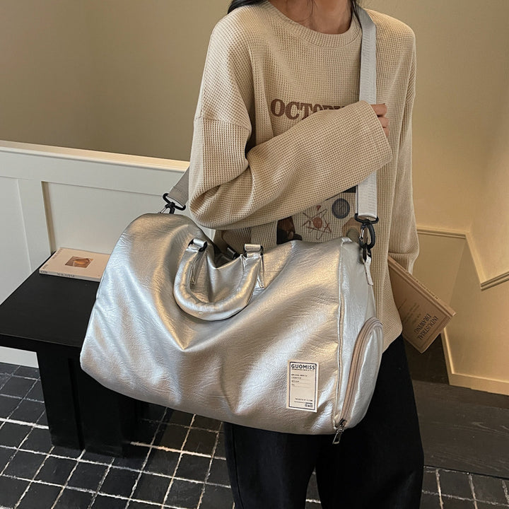 Stilvolle Leder Reise Sporttasche Karnz