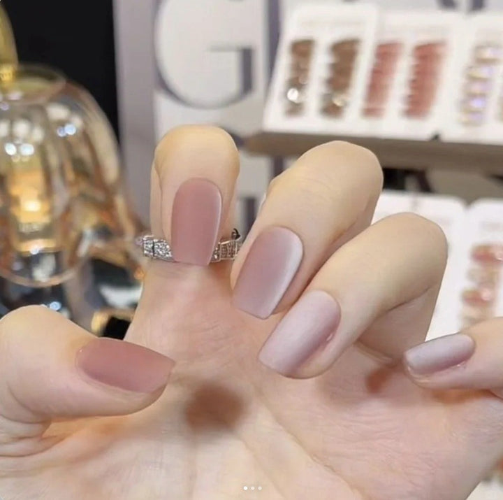 DIY natürliche Finish Press-On Nagelspitzen Karnz