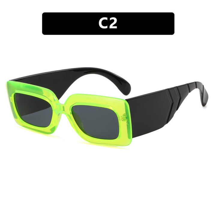 Damen oversized Sonnenbrille im modischen Schlangenleder-Look Karnz