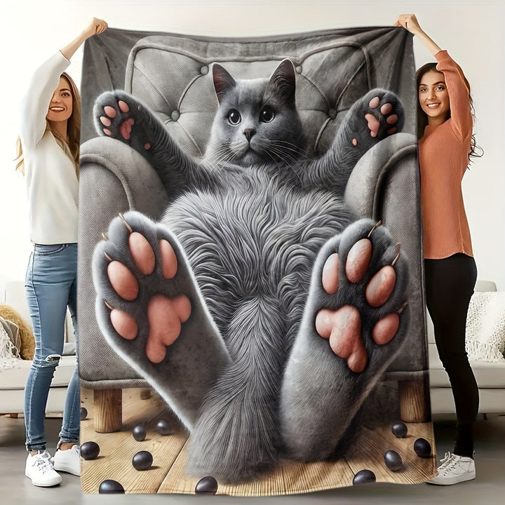 Weiche Cartoon-Dackel-Themen-Fleece-Decke