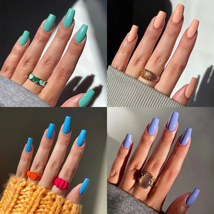 Stylische Kunstnägel im eleganten Gloss-Finish Karnz
