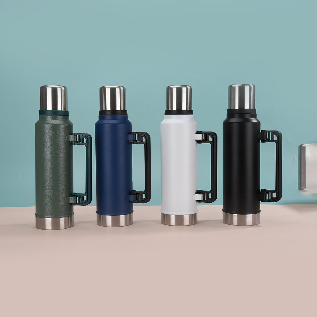 Unisex Isolier-Trinkflasche mit Handgriff Karnz
