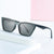 Damen modische geometrische Sonnenbrille mit schützendem UV-Schutz Karnz