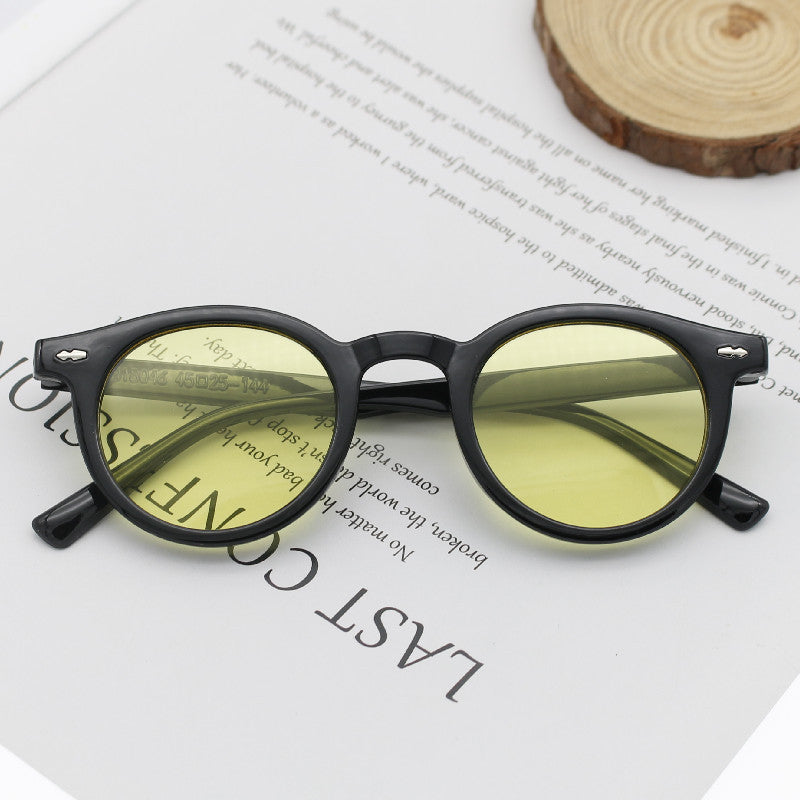Damen Runde Sonnenbrille mit elegantem Design Karnz