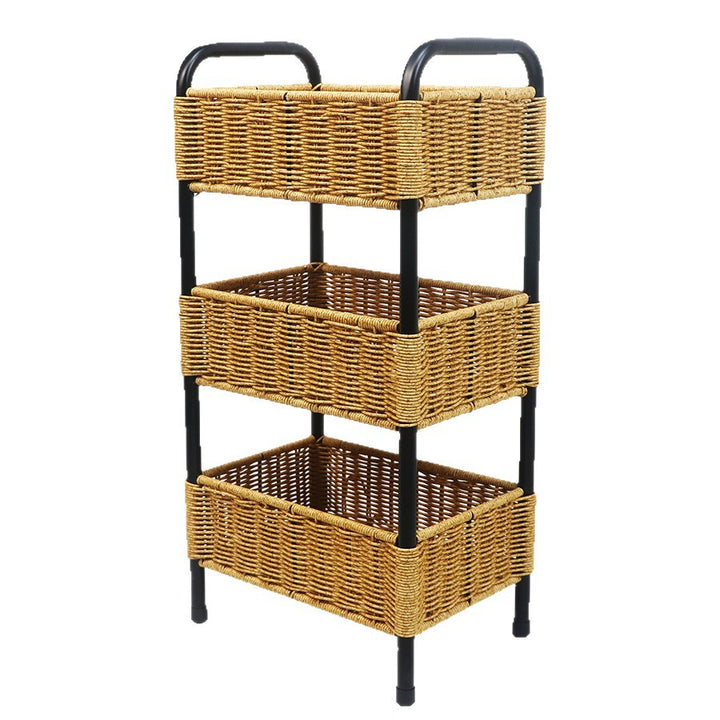 Multi-Tier Geflochtener Badezimmer-Organisator Korb Karnz